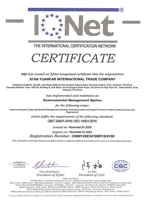 Aluminum sheet Certification-YuanfarAluminum